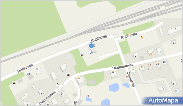 Naterki, Rubinowa, 2e, mapa Naterki