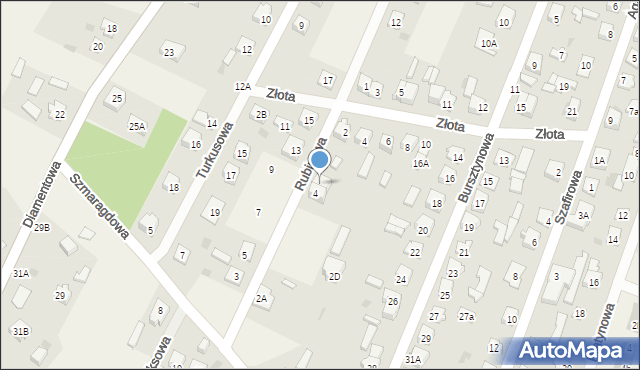 Nowe Pieścirogi, Rubinowa, 6, mapa Nowe Pieścirogi