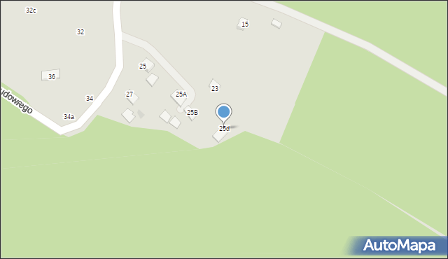 Nowy Sącz, Ruchu Ludowego, 25d, mapa Nowego Sącza