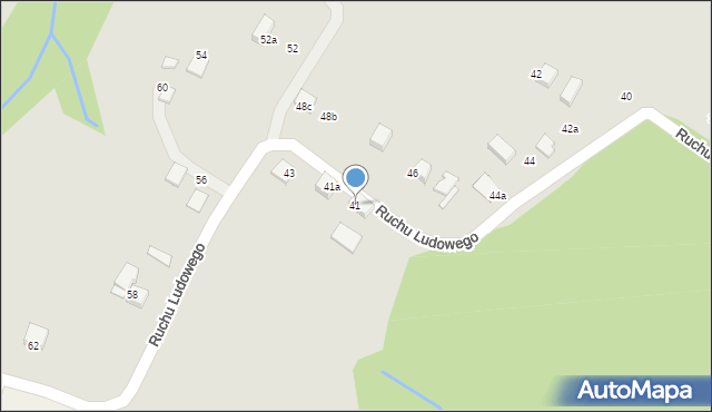 Nowy Sącz, Ruchu Ludowego, 41, mapa Nowego Sącza