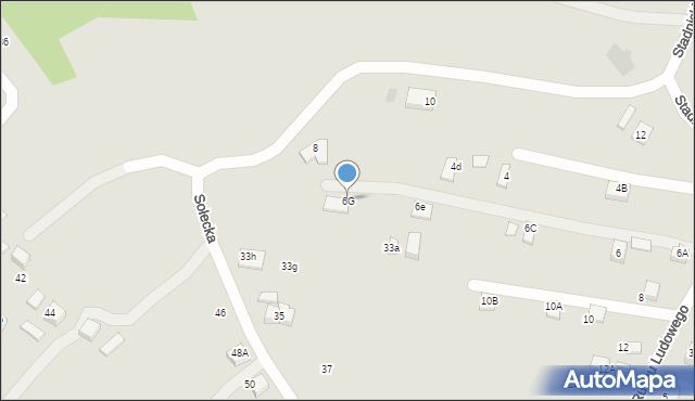 Nowy Sącz, Ruchu Ludowego, 6G, mapa Nowego Sącza