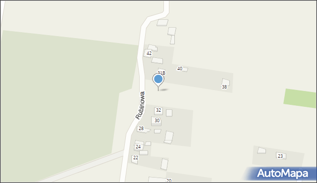 Ogrodniki, Rubinowa, 34, mapa Ogrodniki