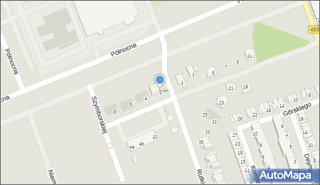 Opole, Rutkiewicz Wandy, 2, mapa Opola