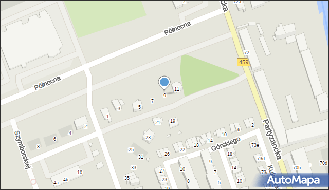 Opole, Rutkiewicz Wandy, 9, mapa Opola