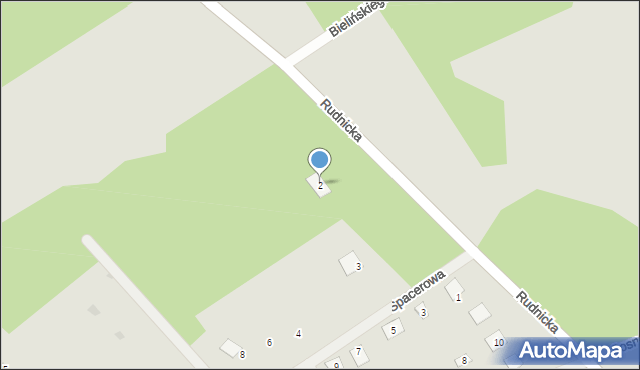 Osieck, Rudnicka, 2, mapa Osieck