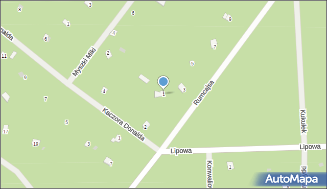 Osiedle Wilga, Rumcajsa, 1, mapa Osiedle Wilga