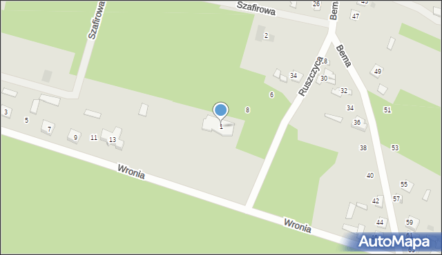 Ostrów Mazowiecka, Ruszczyca Ferdynanda, 1, mapa Ostrów Mazowiecka