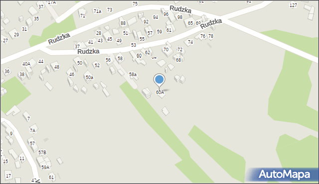 Ostrowiec Świętokrzyski, Rudzka, 60A, mapa Ostrowiec Świętokrzyski