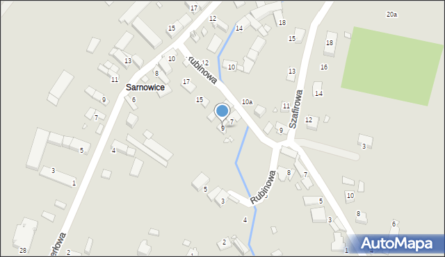 Otmuchów, Rubinowa, 9, mapa Otmuchów