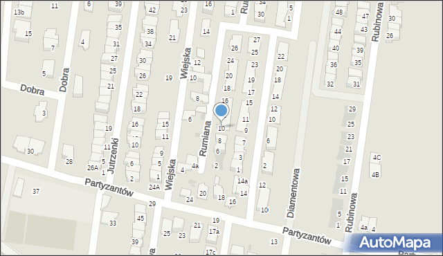 Ożarów Mazowiecki, Rumiana, 10, mapa Ożarów Mazowiecki