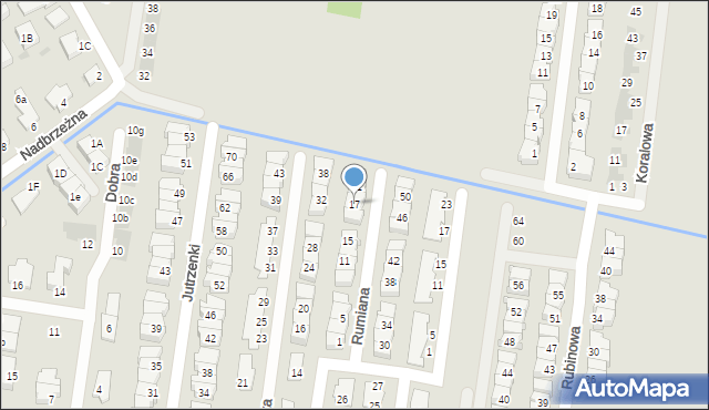 Ożarów Mazowiecki, Rumiana, 17, mapa Ożarów Mazowiecki