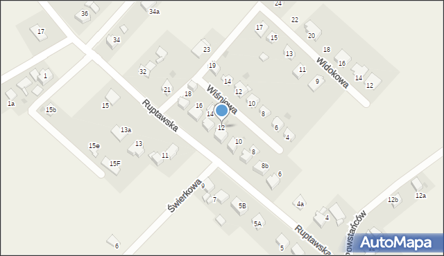 Pielgrzymowice, Ruptawska, 12, mapa Pielgrzymowice