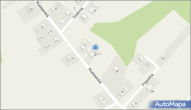 Pielgrzymowice, Ruptawska, 40, mapa Pielgrzymowice