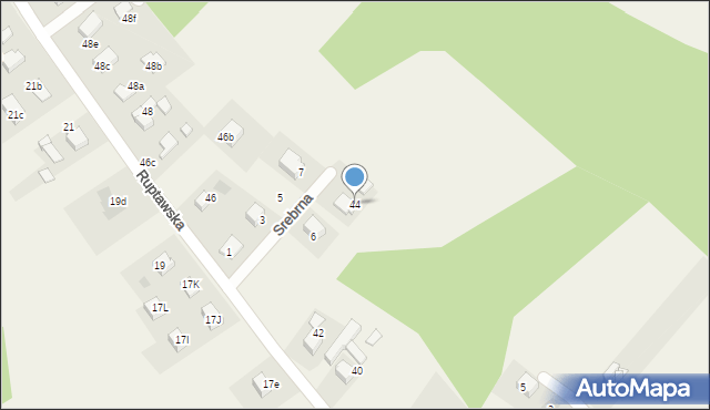 Pielgrzymowice, Ruptawska, 44, mapa Pielgrzymowice