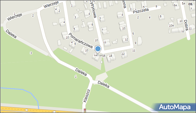 Piotrków Trybunalski, Rumiankowa, 14, mapa Piotrków Trybunalski