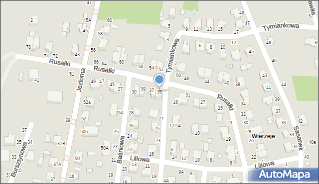 Piotrków Trybunalski, Rusałki, 35, mapa Piotrków Trybunalski