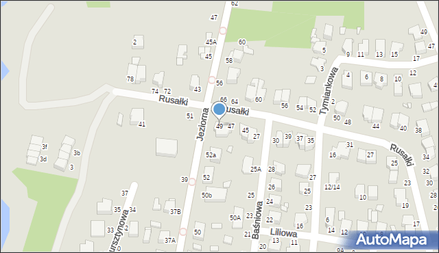 Piotrków Trybunalski, Rusałki, 49, mapa Piotrków Trybunalski