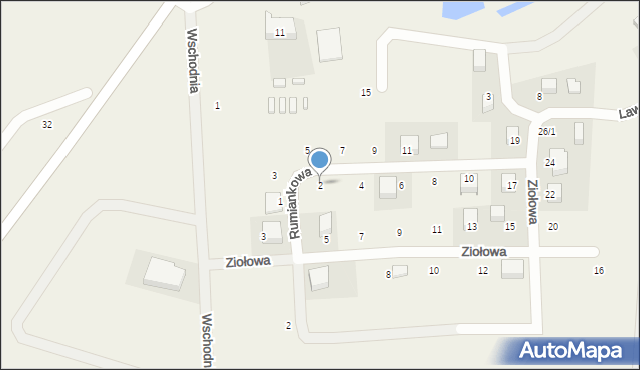 Pogorzelica, Rumiankowa, 2, mapa Pogorzelica