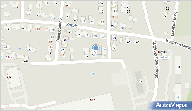 Poznań, Rudnickiego Mikołaja, 1, mapa Poznania