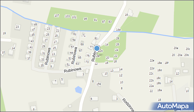 Przeginia Duchowna, Rubinowa, 12a, mapa Przeginia Duchowna