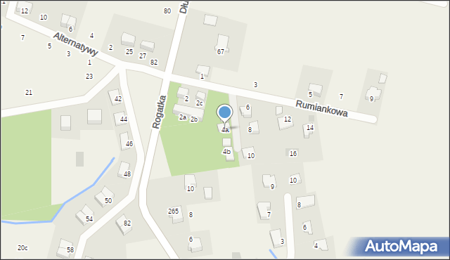 Przeginia Duchowna, Rumiankowa, 4a, mapa Przeginia Duchowna