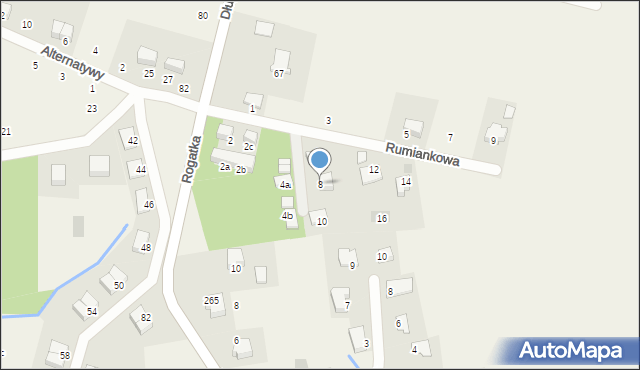 Przeginia Duchowna, Rumiankowa, 8, mapa Przeginia Duchowna
