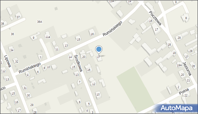Przytoczna, Rumińskiego Mieczysława, ks., 17, mapa Przytoczna