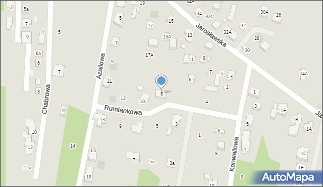 Puszczykowo, Rumiankowa, 8, mapa Puszczykowo