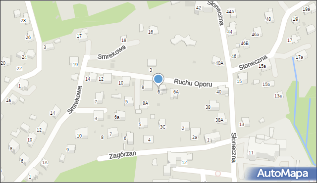 Rabka-Zdrój, Ruchu Oporu, 6, mapa Rabka-Zdrój