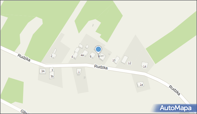 Raszczyce, Rudzka, 8, mapa Raszczyce