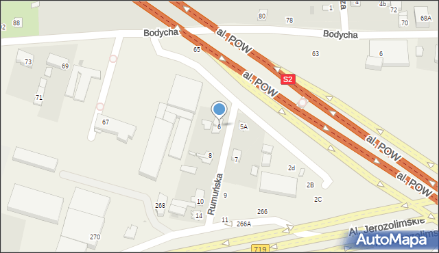 Reguły, Rumuńska, 6, mapa Reguły