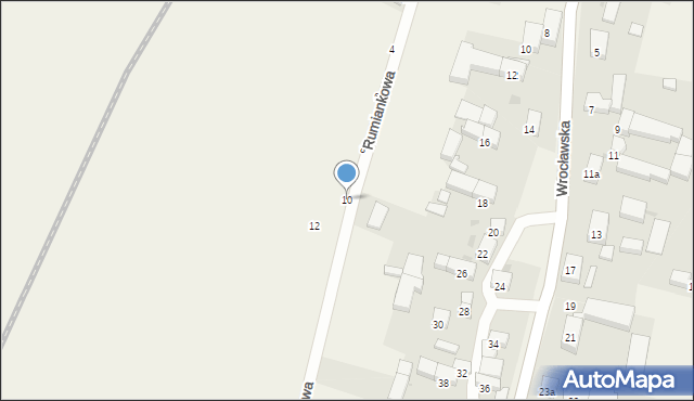 Rogów Sobócki, Rumiankowa, 10, mapa Rogów Sobócki
