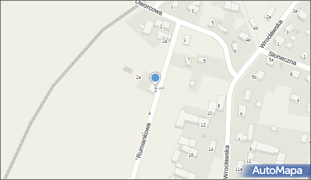 Rogów Sobócki, Rumiankowa, 2, mapa Rogów Sobócki