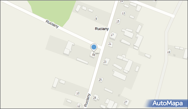 Ruciany, Ruciany, 8a, mapa Ruciany
