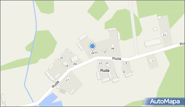 Ruda, Ruda, 14, mapa Ruda