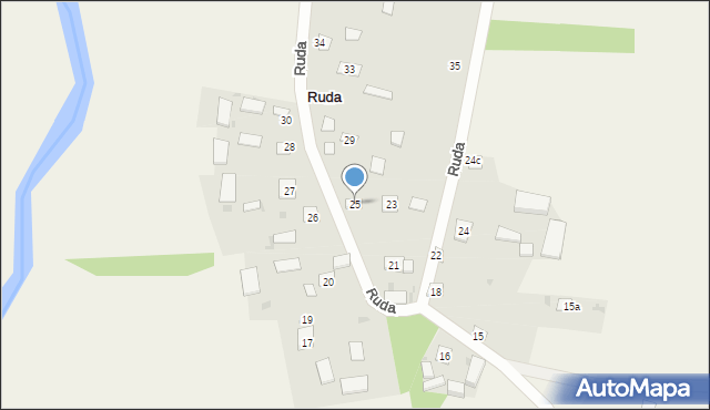 Ruda, Ruda, 25, mapa Ruda