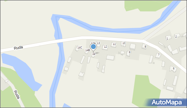 Ruda, Ruda, 14, mapa Ruda