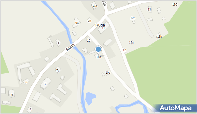 Ruda, Ruda, 10a, mapa Ruda