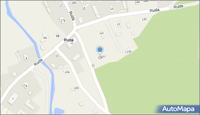 Ruda, Ruda, 12a, mapa Ruda