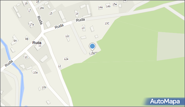 Ruda, Ruda, 13b, mapa Ruda