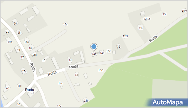 Ruda, Ruda, 14a, mapa Ruda