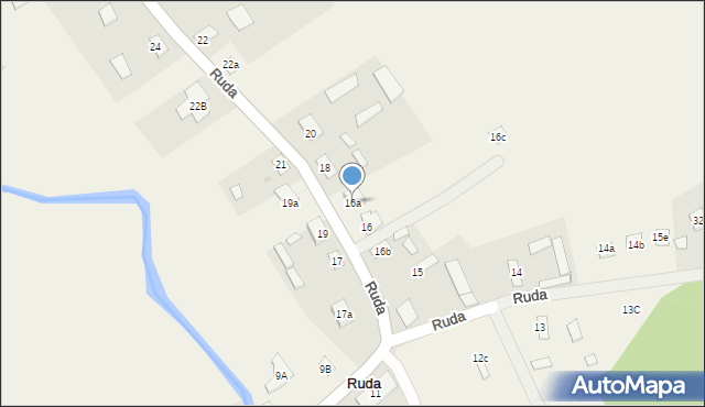 Ruda, Ruda, 16a, mapa Ruda