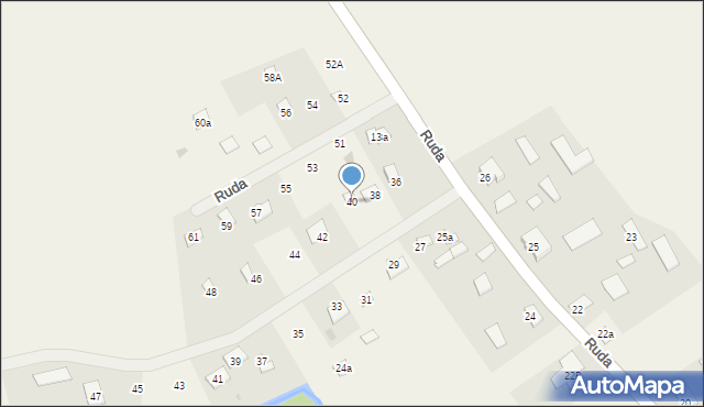 Ruda, Ruda, 40, mapa Ruda