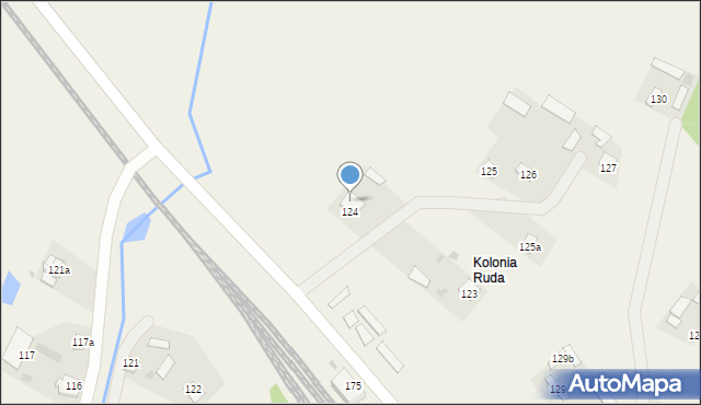 Ruda, Ruda, 124b, mapa Ruda