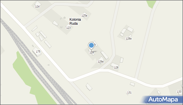 Ruda, Ruda, 129, mapa Ruda