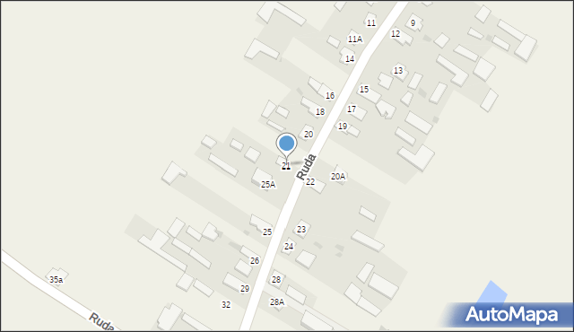 Ruda, Ruda, 21, mapa Ruda
