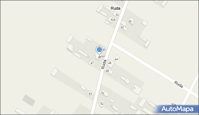 Ruda, Ruda, 45, mapa Ruda