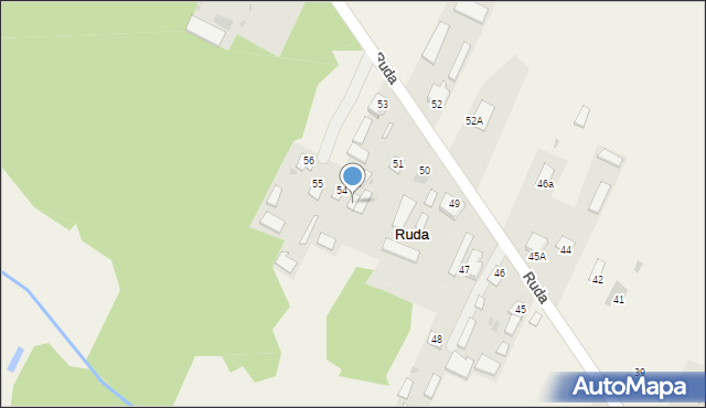 Ruda, Ruda, 54A, mapa Ruda