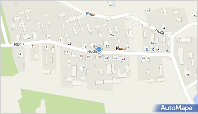 Ruda, Ruda, 20, mapa Ruda