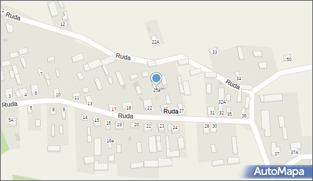 Ruda, Ruda, 25a, mapa Ruda